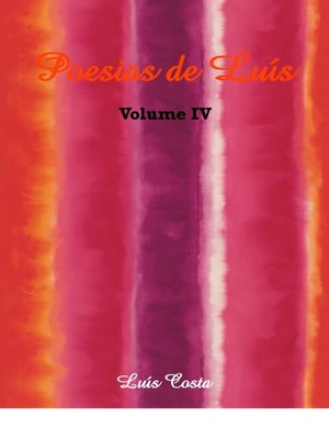 cover image of Poesias de Luís--Volume IV